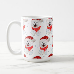 Samojedden-Hunderasse Weihnachtssterne Kaffeetasse