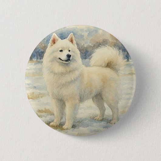 Samojede Button (Vorderseite)