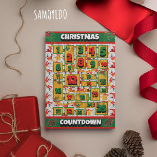 Samojede Hund Adventskalender Weihnachten