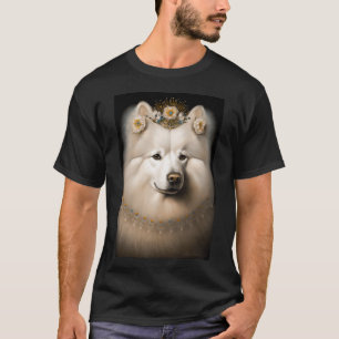 Samojede-Hund Vintage-Porträt 37 T-Shirt