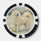 Samojede Pokerchips (Vorderseite)
