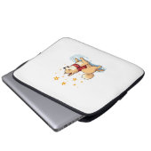 Samojede Schneeengel Laptopschutzhülle (Vorne Knopf)