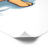 Samojede Schneeengel Poster (Ecke)