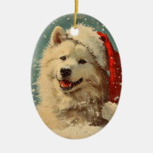 Samojede vintage weihnachten
