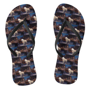Samojede Weihnachtsfestzeit Badesandalen