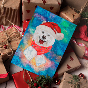 Samojedengattung Hund Weihnachten