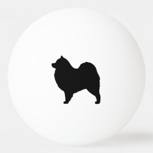 Samojedensilhouette Tischtennisball