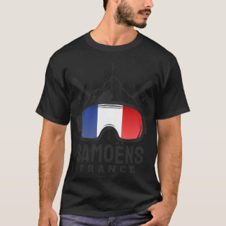 Samons France Ski Resort Skiing Souvenir T-Shirt