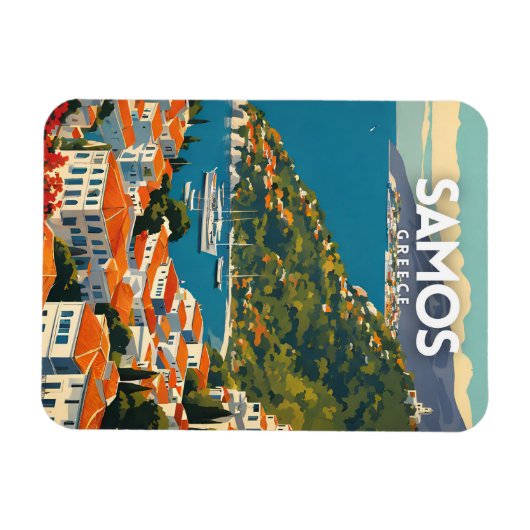 Samos Griechenland Magnet (Horizontal)