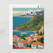 Samos Griechenland Postkarte (Vorne/Hinten)