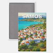 Samos Griechenland Reisen Magnet (Vorderseite/Rückseite)