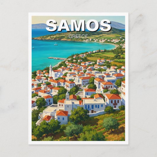Samos Griechenland Reisen Postkarte (Vorderseite)