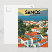 Samos Postkarte (Vorne/Hinten)