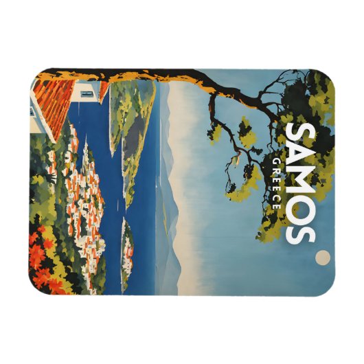 Samos Travel Magnet (Horizontal)