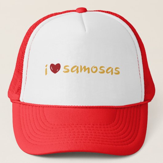 Samosa Liebe Truckerkappe (Vorderseite)