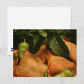 Samosa Postkarte (Vorne/Hinten)