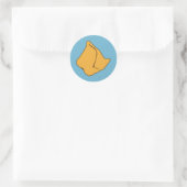 Samosa Runder Aufkleber (Tasche)