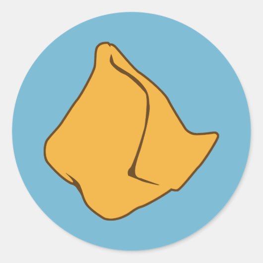 Samosa Runder Aufkleber (Vorderseite)