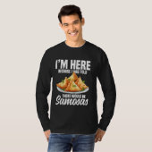 Samosas Essen Indischer Feinschmecker Samosa Gemüs T-Shirt (Vorne ganz)