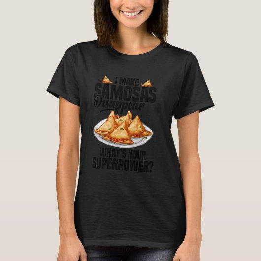 Samosas Essen indischer Feinschmecker Samosa Maker T-Shirt (Vorderseite)