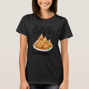 Samosas Herstellung indischer Lebensmittel vegane T-Shirt