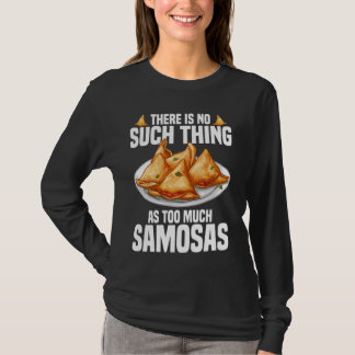Samosas Vegane Zubereitung indischer Lebensmittel T-Shirt