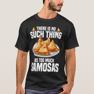 Samosas Vegane Zubereitung indischer Lebensmittel T-Shirt