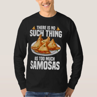 Samosas Vegane Zubereitung indischer Lebensmittel T-Shirt