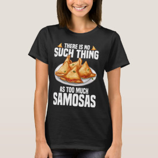 Samosas Vegane Zubereitung indischer Lebensmittel T-Shirt