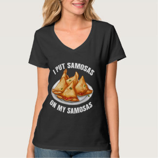 Samosas Wraps Vegan Samosa Lover Indian Food Samos T-Shirt