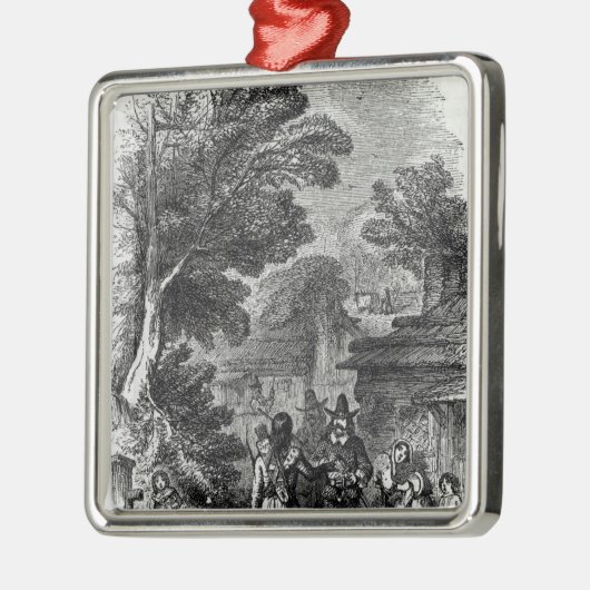 Samoset, der indische Besucher Ornament Aus Metall (Links)