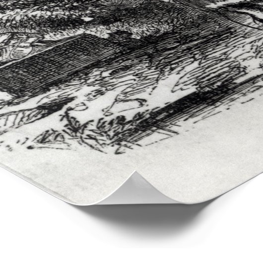 Samoset, der indische Besucher Poster (Ecke)