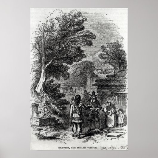 Samoset, der indische Besucher Poster (Vorne)