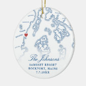 Samoset Resort Rockport Hochzeiten Foto Weihnachte Keramik Ornament (Links)