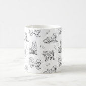 Samothunde-Muster Kaffeetasse (Mittel)