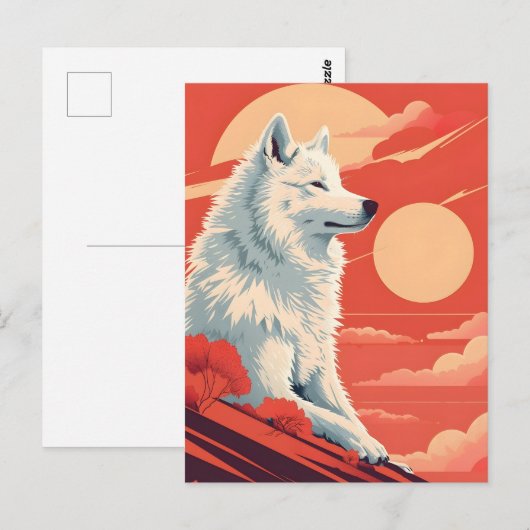 Samotische Vintage Kunst Postkarte (Vorne/Hinten)