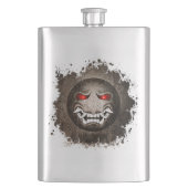 Samouraïmoji Vintage Flachmann (Vorderseite)