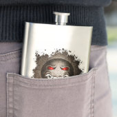 Samouraïmoji Vintage Flachmann (Beispiel)