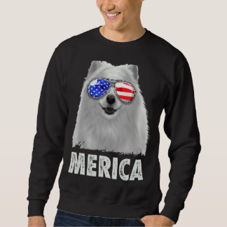 Samoyed 4. Juli Merica Männer American Flag Sungl Sweatshirt