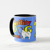 Samoyed Agility Geschenke Tasse (Vorderseite Links)