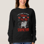 Samoyed And Wine Sweatshirt (Vorderseite)