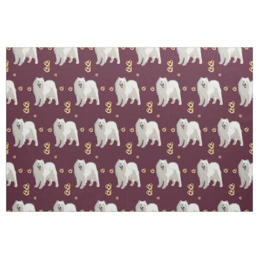 Samoyed Anniversary Pattern Stoff (Fat Quarter (45,7 x 55,9 cm))