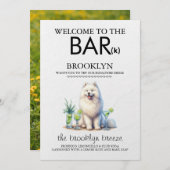 Samoyed Bar Menükarte (Vorne/Hinten)
