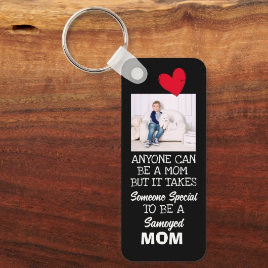 Samoyed.. Best Mama Custom doppelseitiger Schlüsse Schlüsselanhänger (Vorderseite)