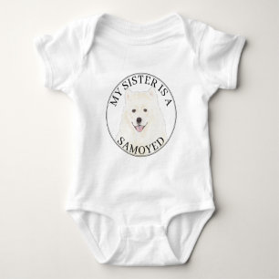 Samoyed Big Sister Baby Strampler