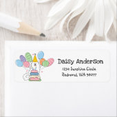 Samoyed Birthday Party Rücksendeadresse (Insitu)