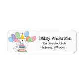 Samoyed Birthday Party Rücksendeadresse (Vorne)