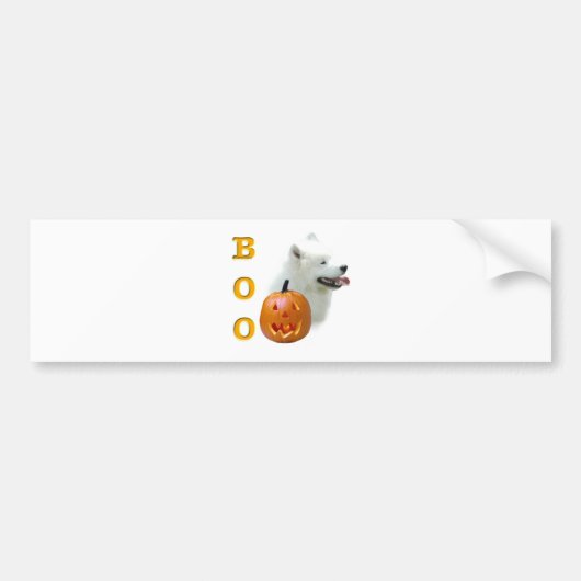 Samoyed Boo Autoaufkleber (Vorne)