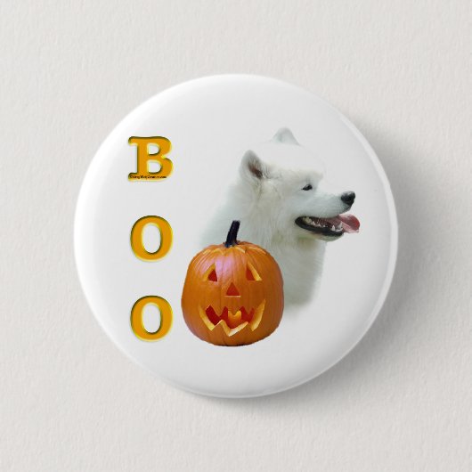 Samoyed Boo Button (Vorderseite)