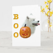 Samoyed Boo Karte (Gelbe Blume)